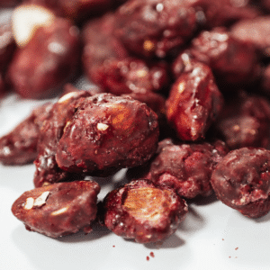 Caramelised Almonds Strawberry Flavour - Nuteroo.com - Nuts and more online store